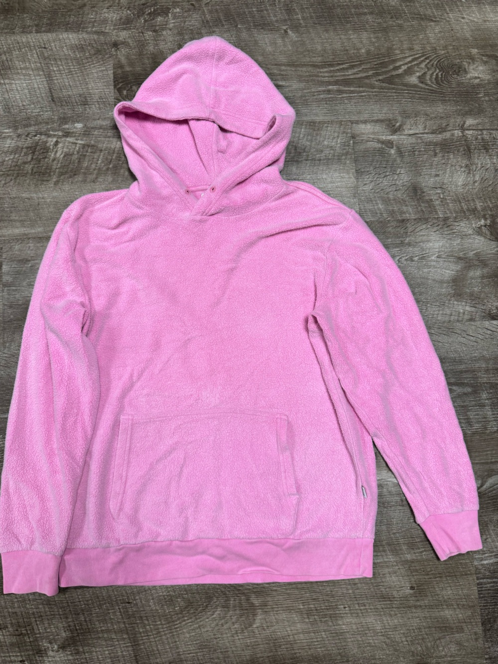 Feat Pink Fuzzy Hoodie Size Large